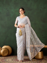 Womens Fashion Ethnic Silver Color Sarees-MLSHWSA1453SLR0ONE